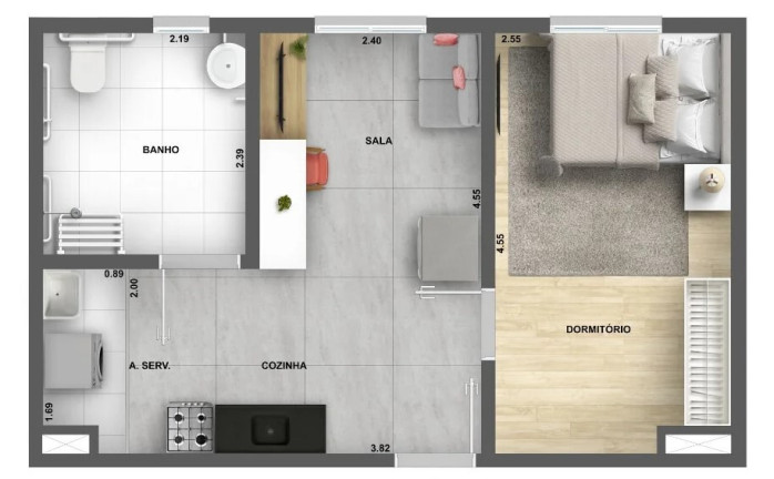 Imagem Imóvel com 2 Quartos à Venda, 36 m² em Jaguaré - São Paulo Imagem Imóvel com 2 Quartos à Venda, 36 m² em Jaguaré - São Paulo