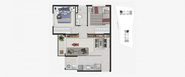 Imagem Apartamento com 2 Quartos à Venda, 48 m² em Jaguaribe - Osasco Imagem Apartamento com 2 Quartos à Venda, 48 m² em Jaguaribe - Osasco