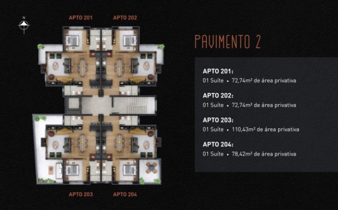 Imagem Apartamento com 1 Quarto à Venda, 73 m² em Centro - Gramado Imagem Apartamento com 1 Quarto à Venda, 73 m² em Centro - Gramado