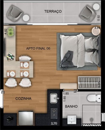 Imagem Apartamento com 1 Quarto à Venda, 32 m² em Itaim Bibi - São Paulo