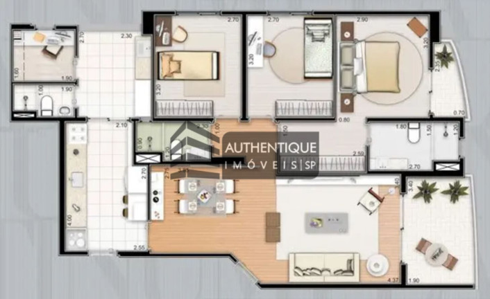 Imagem Apartamento com 3 Quartos à Venda, 103 m² em Vila Leopoldina - São Paulo