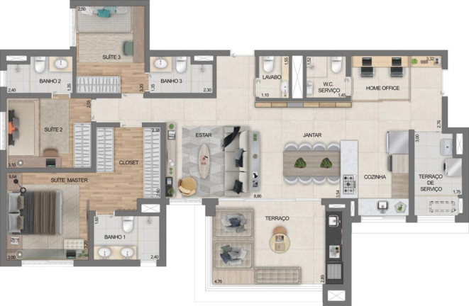 Imagem Apartamento com 4 Quartos à Venda, 145 m² em Mooca - São Paulo