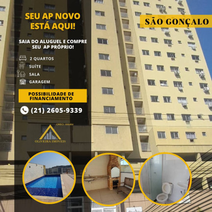 Apartamento com 2 Quartos à Venda,  em Barro Vermelho - São Gonçalo