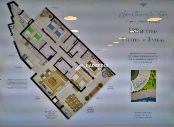 Imagem Apartamento com 4 Quartos à Venda, 138 m² em Riviera Módulo 8 - Bertioga Imagem Apartamento com 4 Quartos à Venda, 138 m² em Riviera Módulo 8 - Bertioga