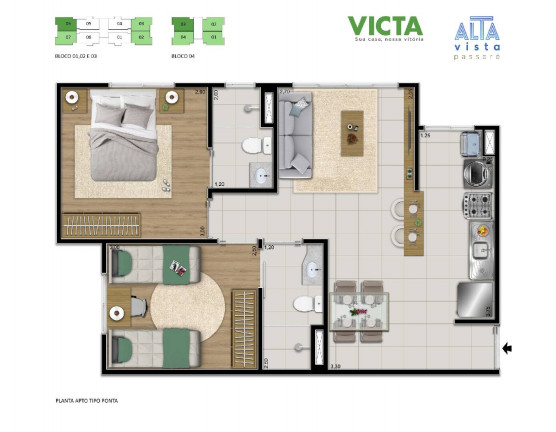 Imagem Apartamento com 2 Quartos à Venda, 46 m² em Passaré - Fortaleza Imagem Apartamento com 2 Quartos à Venda, 46 m² em Passaré - Fortaleza