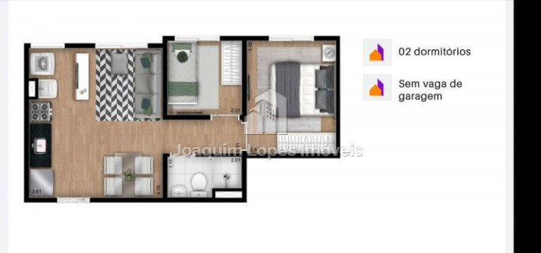 Imagem Apartamento com 2 Quartos à Venda, 35 m² em Vila Rosália - Guarulhos