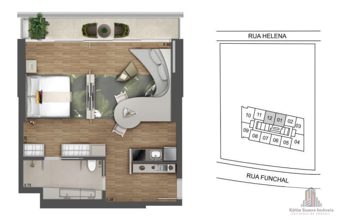 Imagem Apartamento com 1 Quarto à Venda, 53 m² em Vila Olímpia - São Paulo Imagem Apartamento com 1 Quarto à Venda, 53 m² em Vila Olímpia - São Paulo