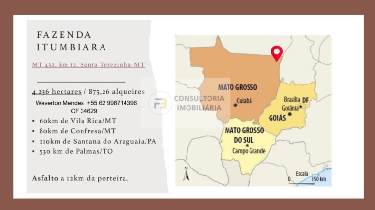 Imagem Imóvel à Venda, 4.200 m² em Zona Rural - Santa Terezinha