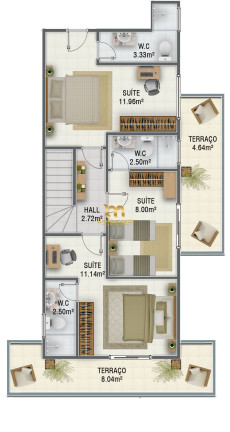 Imagem Apartamento com 3 Quartos à Venda, 114 m² em Canto Do Forte - Praia Grande