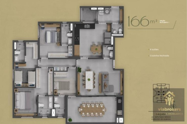 Imagem Apartamento com 4 Quartos à Venda, 166 m² em Jardim Olhos D`água - Ribeirão Preto Imagem Apartamento com 4 Quartos à Venda, 166 m² em Jardim Olhos D`água - Ribeirão Preto