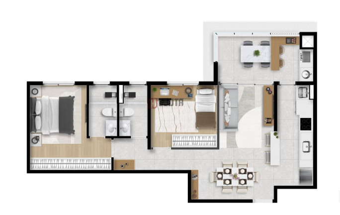 Imagem Apartamento com 2 Quartos à Venda, 67 m² em Jardim São Marco - São José Do Rio Preto