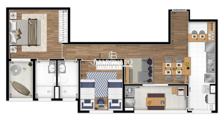 Imagem Apartamento com 2 Quartos à Venda, 69 m² em Bosque Flamboyant - Taubate Imagem Apartamento com 2 Quartos à Venda, 69 m² em Bosque Flamboyant - Taubate