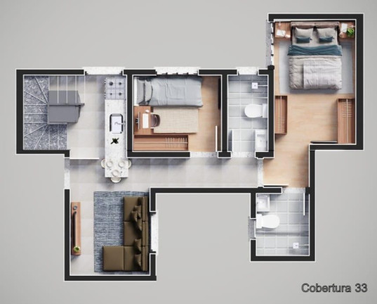 Imagem Apartamento com 2 Quartos à Venda, 93 m² em Campestre - Santo André