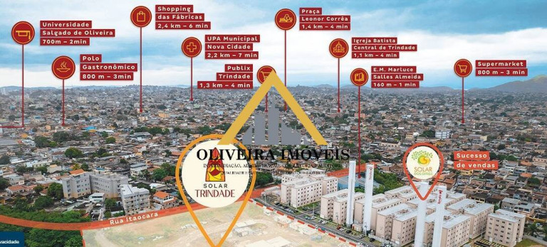 Imagem Apartamento com 2 Quartos à Venda,  em Trindade - São Gonçalo