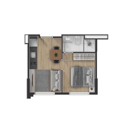Imagem Imóvel com 1 Quarto à Venda, 28 m² em Centro - Curitiba Imagem Imóvel com 1 Quarto à Venda, 28 m² em Centro - Curitiba
