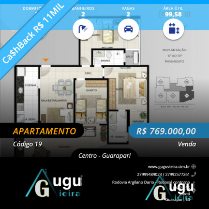 Imagem Apartamento com 1 Quarto à Venda,  em Guarapari