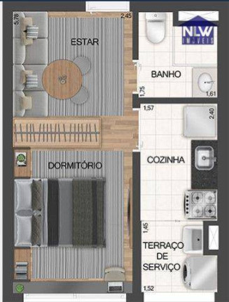 Apartamento com 1 Quarto à Venda, 27 m² em Ipiranga - São Paulo