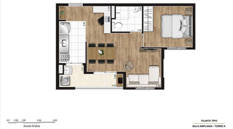 Imagem Apartamento com 2 Quartos à Venda, 44 m² em Mandaqui - São Paulo