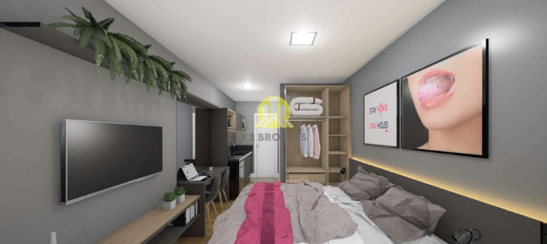 Imagem Studio com 1 Quarto à Venda, 19 m² em Rebouças - Curitiba Imagem Studio com 1 Quarto à Venda, 19 m² em Rebouças - Curitiba