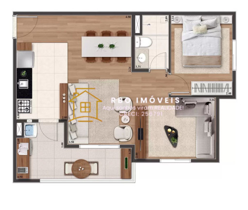 Imagem Apartamento com 2 Quartos à Venda, 53 m² em Aldeia - Barueri Imagem Apartamento com 2 Quartos à Venda, 53 m² em Aldeia - Barueri