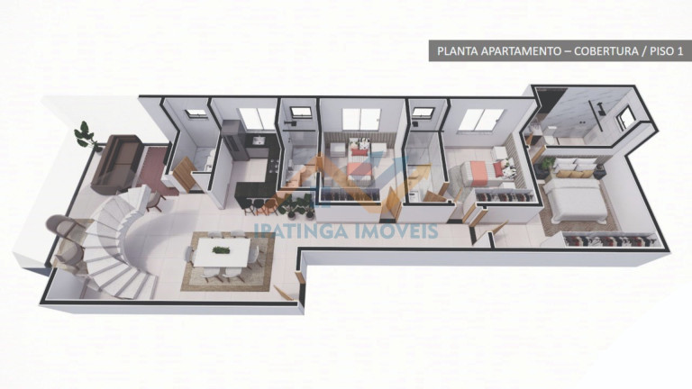 Imagem Cobertura com 3 Quartos à Venda, 242 m² em Cidade Nobre - Ipatinga Imagem Cobertura com 3 Quartos à Venda, 242 m² em Cidade Nobre - Ipatinga