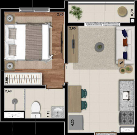 Imagem Imóvel com 1 Quarto à Venda, 24 m² em Saúde - São Paulo Imagem Imóvel com 1 Quarto à Venda, 24 m² em Saúde - São Paulo