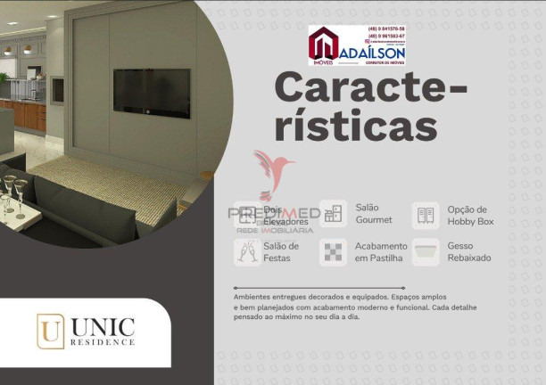 Imagem Apartamento com 2 Quartos à Venda, 74 m² em Barreiros - São José Imagem Apartamento com 2 Quartos à Venda, 74 m² em Barreiros - São José