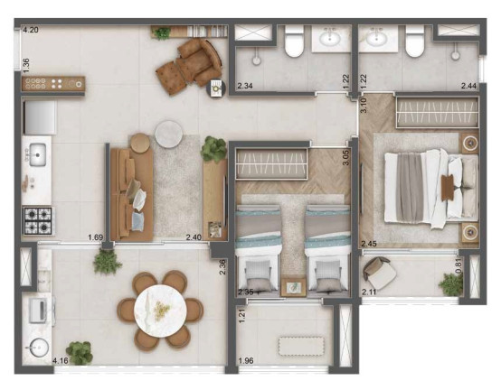 Imagem Apartamento com 1 Quarto à Venda, 31 m² em Jardim Das Acácias - São Paulo Imagem Apartamento com 1 Quarto à Venda, 31 m² em Jardim Das Acácias - São Paulo