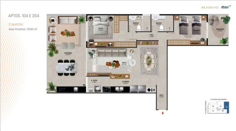 Imagem Apartamento com 2 Quartos à Venda, 119 m² em Barra Da Tijuca - Rio De Janeiro