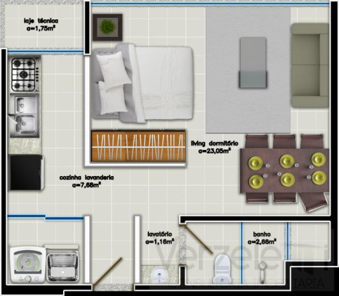 Imagem Apartamento com 1 Quarto à Venda, 45 m² em São Francisco De Assis - Camboriú
