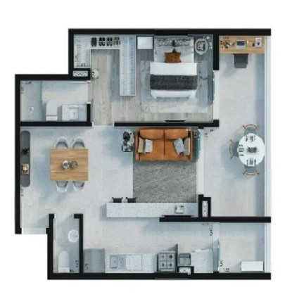 Imagem Apartamento com 1 Quarto à Venda, 66 m² em Boqueirão - Santos Imagem Apartamento com 1 Quarto à Venda, 66 m² em Boqueirão - Santos