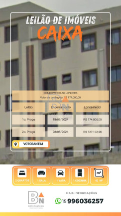 Imagem Apartamento com 2 Quartos à Venda, 42 m² em Centro - Votorantim Imagem Apartamento com 2 Quartos à Venda, 42 m² em Centro - Votorantim
