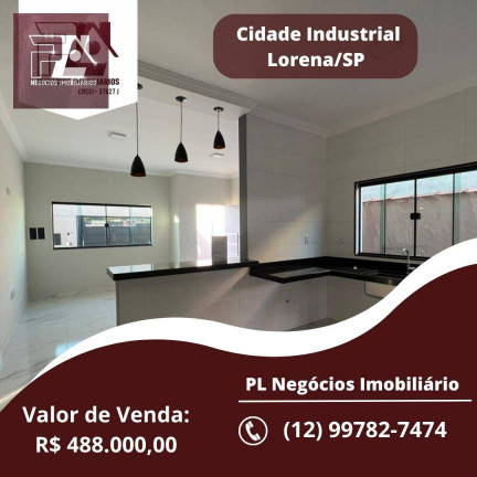 Imagem Casa com 3 Quartos à Venda, 100 m² em Cidade Industrial - Lorena Imagem Casa com 3 Quartos à Venda, 100 m² em Cidade Industrial - Lorena