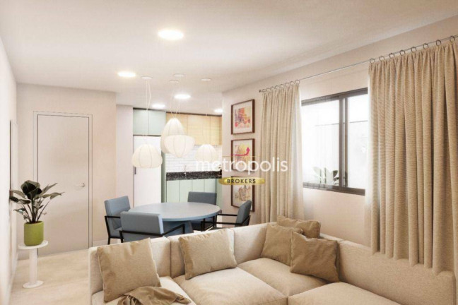 Apartamento com 2 Quartos à Venda, 64 m² em Jardim - Santo André