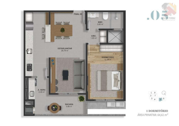 Imagem Apartamento com 2 Quartos à Venda, 71 m² em Barreiros - São José