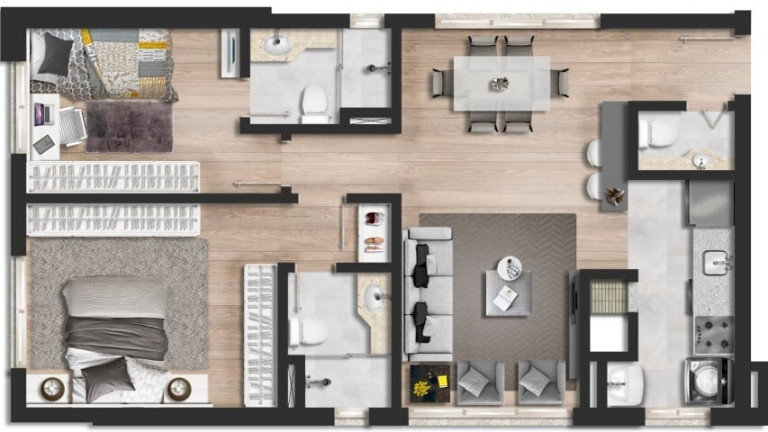 Imagem Apartamento com 2 Quartos à Venda, 67 m² em Mont Serrat - Porto Alegre Imagem Apartamento com 2 Quartos à Venda, 67 m² em Mont Serrat - Porto Alegre