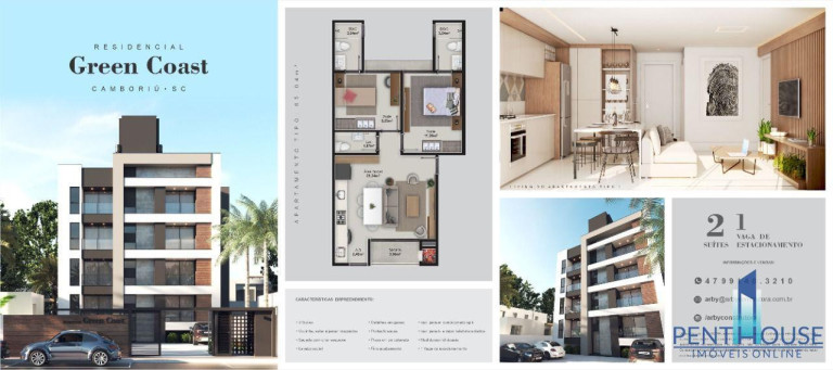 Imagem Apartamento com 2 Quartos à Venda, 65 m² em Centro - Camboriú Imagem Apartamento com 2 Quartos à Venda, 65 m² em Centro - Camboriú
