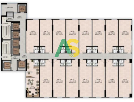 Imagem Sala Comercial à Venda, 31 m² em Soledade - Recife Imagem Sala Comercial à Venda, 31 m² em Soledade - Recife