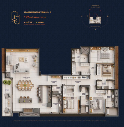 Imagem Apartamento com 4 Quartos à Venda, 196 m² em Getúlio Vargas - Torres