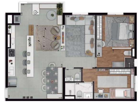 Imagem Apartamento com 2 Quartos à Venda, 70 m² em Centro - Barueri Imagem Apartamento com 2 Quartos à Venda, 70 m² em Centro - Barueri