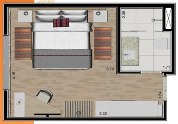 Imóvel com 1 Quarto à Venda, 30 m² em Gonzaga - Santos