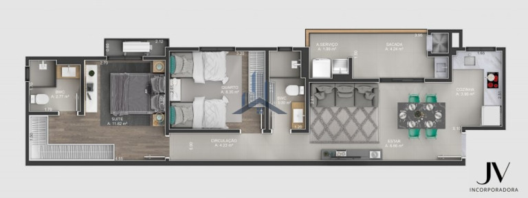 Imagem Apartamento com 2 Quartos à Venda, 63 m² em Costa E Silva - Joinville Imagem Apartamento com 2 Quartos à Venda, 63 m² em Costa E Silva - Joinville