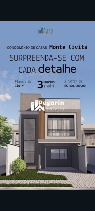 Sobrado com 3 Quartos à Venda, 115 m² em Uberaba - Curitiba