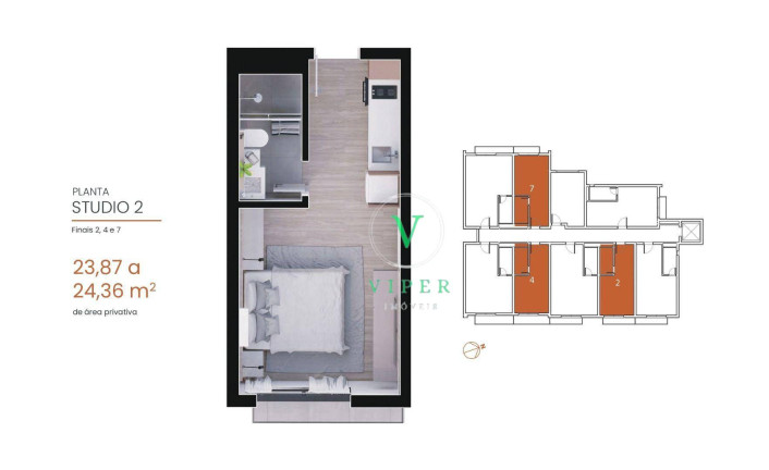 Imagem Studio com 1 Quarto à Venda, 3.196 m² em Cristo Rei - Curitiba