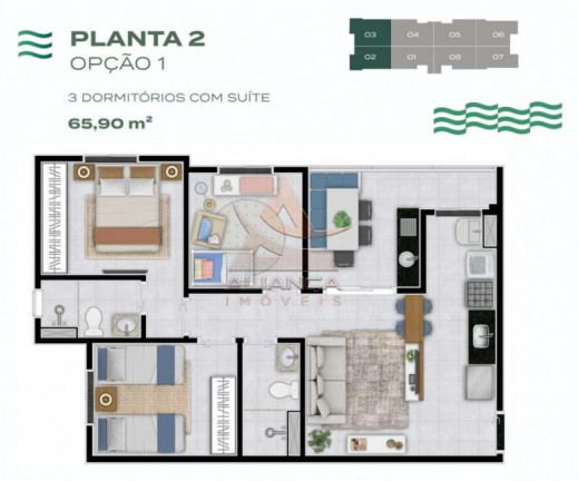 Imagem Apartamento com 3 Quartos à Venda, 66 m² em Sumarezinho - Ribeirão Preto Imagem Apartamento com 3 Quartos à Venda, 66 m² em Sumarezinho - Ribeirão Preto