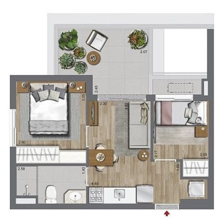 Imagem Studio com 1 Quarto à Venda, 28 m² em Campo Belo - São Paulo Imagem Studio com 1 Quarto à Venda, 28 m² em Campo Belo - São Paulo