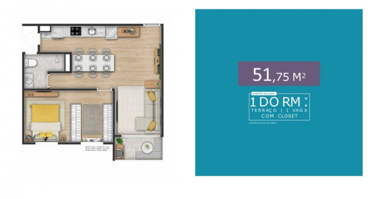 Imagem Apartamento com 2 Quartos à Venda, 51 m² em Corrupira - Jundiaí