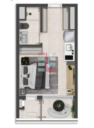 Imagem Imóvel com 1 Quarto à Venda, 27 m² em Vila Clementino - São Paulo Imagem Imóvel com 1 Quarto à Venda, 27 m² em Vila Clementino - São Paulo