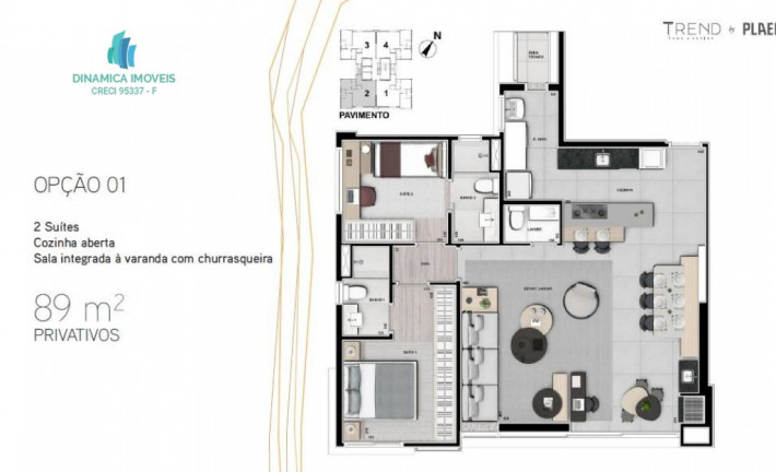 Imagem Apartamento com 2 Quartos à Venda, 89 m² em Cambuí - Campinas