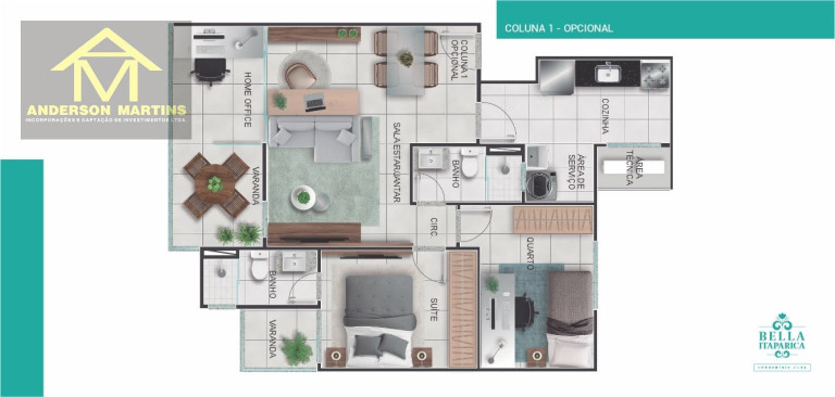 Imagem Apartamento com 3 Quartos à Venda, 71 m² em Coqueiral De Itaparica - Vila Velha Imagem Apartamento com 3 Quartos à Venda, 71 m² em Coqueiral De Itaparica - Vila Velha